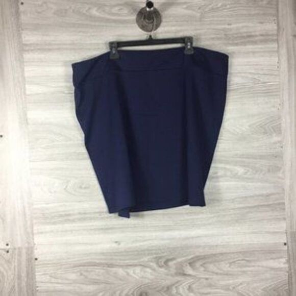 14th & Union Faux Wrap Ponte blue Skirt size 3X - Picture 4 of 7